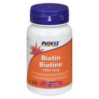 Now - Biotin Capsules 1000 mcg, 100 Each