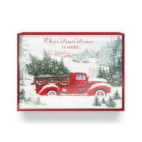 Holiday Collection - Christmas Boxed Cards Red Truck, 12 Pack, 1 Each