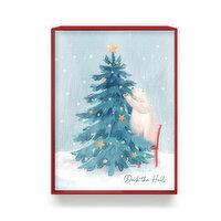 Holiday Collection - Christmas Boxed Cards Polar Bear on Tree, 12 Pack, 12 Each