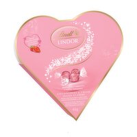Lindt - Lindor Friendship Heart Strawberries & Creme Chocolates, 63 Gram