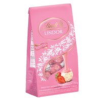 Lindt - Lindor Chocolate - Strawberry Cream, 150 Gram