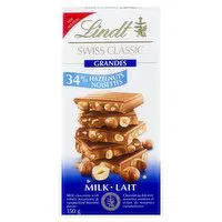 Lindt - Swiss Classic - Grand Milk Hazelnut, 150 Gram