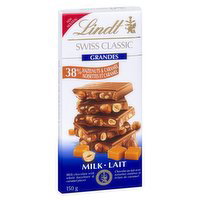 Lindt - Swiss Classic - Grand Milk Hazelnut Caramel, 150 Gram