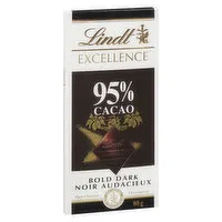 Lindt - Excellence Bar 95% Cacao, 80 Gram