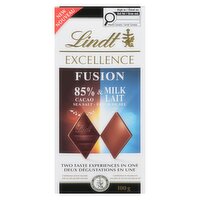 Lindt - Excellence Fusion Bar, 85% Sea Salt and Milk, 100 Gram