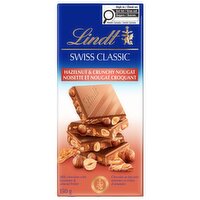 Lindt - Swiss Classic Hazelnut & Crunchy Nougat, 150 Gram