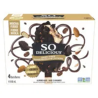 So Delicious - Minis Non Dairy Mocha Almond Fudge Frozen Bars, 4 Each