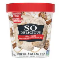 So Delicious - Non Dairy Frozen Dessert - Cinnamon Cookie Dough, 500 Millilitre