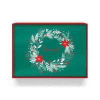 Holiday Collection - Christmas Boxed Cards White Wreath, 12 Pack, 1 Each