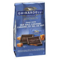 Ghirardelli - Squares Dark Caramel Sea Salt, 151 Gram