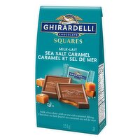GHIRARDELLI - Sea Salt Caramel Milk Chocolate Bag, 151 Gram