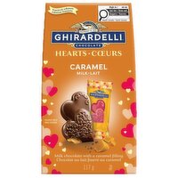 GHIRARDELLI - Milk Chocolate Hearts with Caramel Filling, Limited Edition, 117 Gram