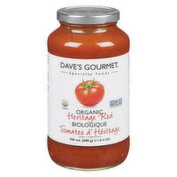 Dave's Gourmet - Daves Organic Red Hrloom Pasta Sauce, 754 Millilitre