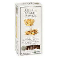 Rustic Bakery - Organic Soughdough Flatbread Crackers - Olive Oil & Sel Gris, 170 Gram