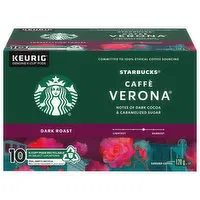 Starbucks - Caffe Verona Coffee K-Cups, Dark Roast, 10 Each