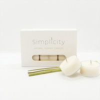 Simplicity Candles - Tealights 6 Pack Lemongrass, 1 Each