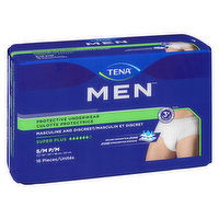 Tena - Tena Underwear Men Sup Pls S/M, 16 Each