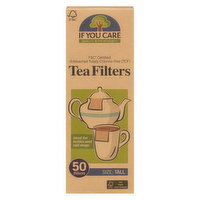 If You Care - Unbleached Tea Filters Tall, 50 Each