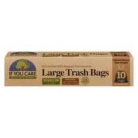 If You Care - Large Trash Bags 30 Gallons, 10 Each