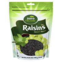 Dan-D Pak - Organic Thompson Raisins, 400 Gram