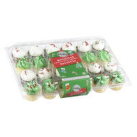 Two-Bite - Assorted Christmas Cupcakes, 24 Each