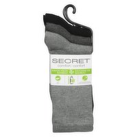 Secret - 3-Pack Multi-Colour Fashion Crew Socks, 1 Each