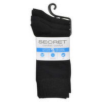 Secret - Socks Black, 3 Each