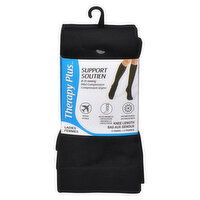 Therapy Plus - Ladies Knee High Socks, 2 Pairs Black - Size 6-10, 1 Each