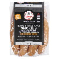 DRAKE MEATS - Salt & Pepper Smokies W/Cheddar, 1 Each