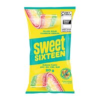 Sweet Sixteen - Filled Sour Rainbow Ribbon, 20 Gram