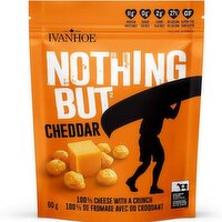 IVANHOE - Nothing But Cheddar Cheese Snacks, 60 Gram