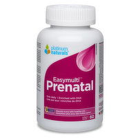 Platinum Naturals - Multivitamin Easymulti Prenatal, 60 Each