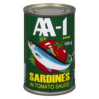 AA-1 - Sardines in Tomato Sauce, 155 Gram