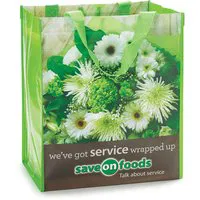 Save-On-Foods - Reusable Shopping Bag - Flowers, 1 Each