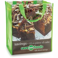 Save-On-Foods - Reusable Shopping Bag- Cake Artwork, 1 Each