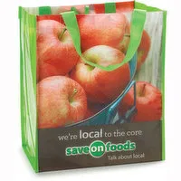 Save-On-Foods - Reusable Shopping Bag Apple Artwork, 1 Each