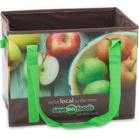 Bring Your Own Box - Save-On-Foods Medium Apple Reusable Box with Handles, 1 Each