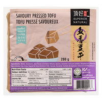 Superior Tofu - Savory Pressed Tofu, 350 Gram