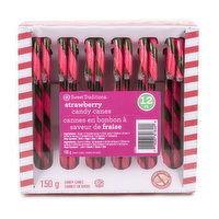 Sweet Traditions - Strawberry Candy Canes, 150 Gram