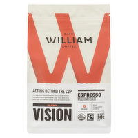 Cafe William - Espresso Medium Roast Beans Vision, 340 Gram