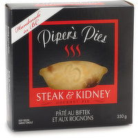 Piper's Pies - Steak & Kidney Pie, 350 Gram