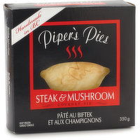 Piper's Pies - Steak & Mushroom Pie, 350 Gram