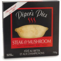 Piper's Pies - Steak & Mushroom Pie, 750 Gram