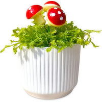 Ceramic - Club Moss w/ Toadstool 2In, 1 Each