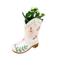 Potted Plant - Floral Cowboy Boot with Kalanchoe, 2 inch, 1 Each