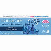 Natracare - Tampons Cotton Super Plus, 20 Each