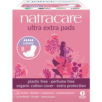 Natracare - Ultra Extra Pads Long, 8 Each