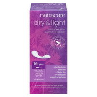 Natracare - Pads Dry and Light Incontinence Plus, 16 Each