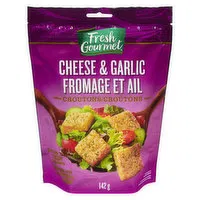 Fresh Gourmet - Croutons Cheese & Garlic, 142 Gram