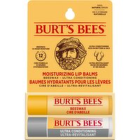 Burt's Bees - Moisturizing Lip Balms Beeswax Ultra Conditioning - 2 Pack, 1 Each